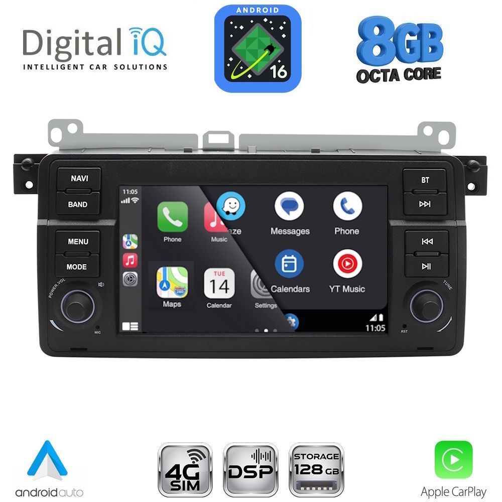 DIGITAL IQ BLM 552_CPA (7" DECK) MULTIMEDIA OEM for BMW S.3 (E46) mod. 1998-2005 DIGITAL IQ BLM 552_CPA (7" DECK) MULTIMEDIA OEM for BMW S.3 (E46) mod. 1998-2005