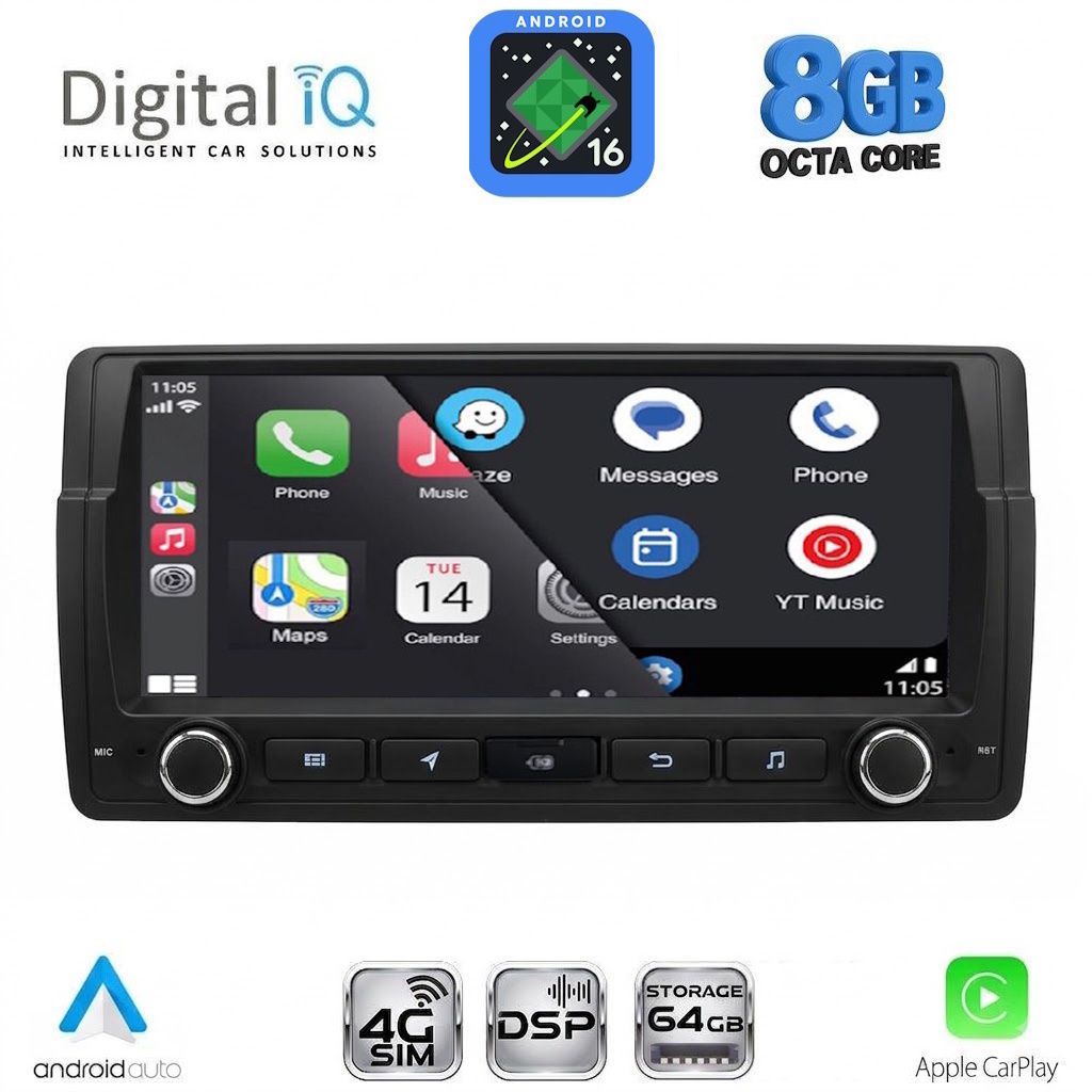 DIGITAL IQ BLM 553_CPA (8.8" DECK) MULTIMEDIA OEM for BMW S.3 (E46) mod. 1998-2005 DIGITAL IQ BLM 553_CPA (8.8" DECK) MULTIMEDIA OEM for BMW S.3 (E46) mod. 1998-2005