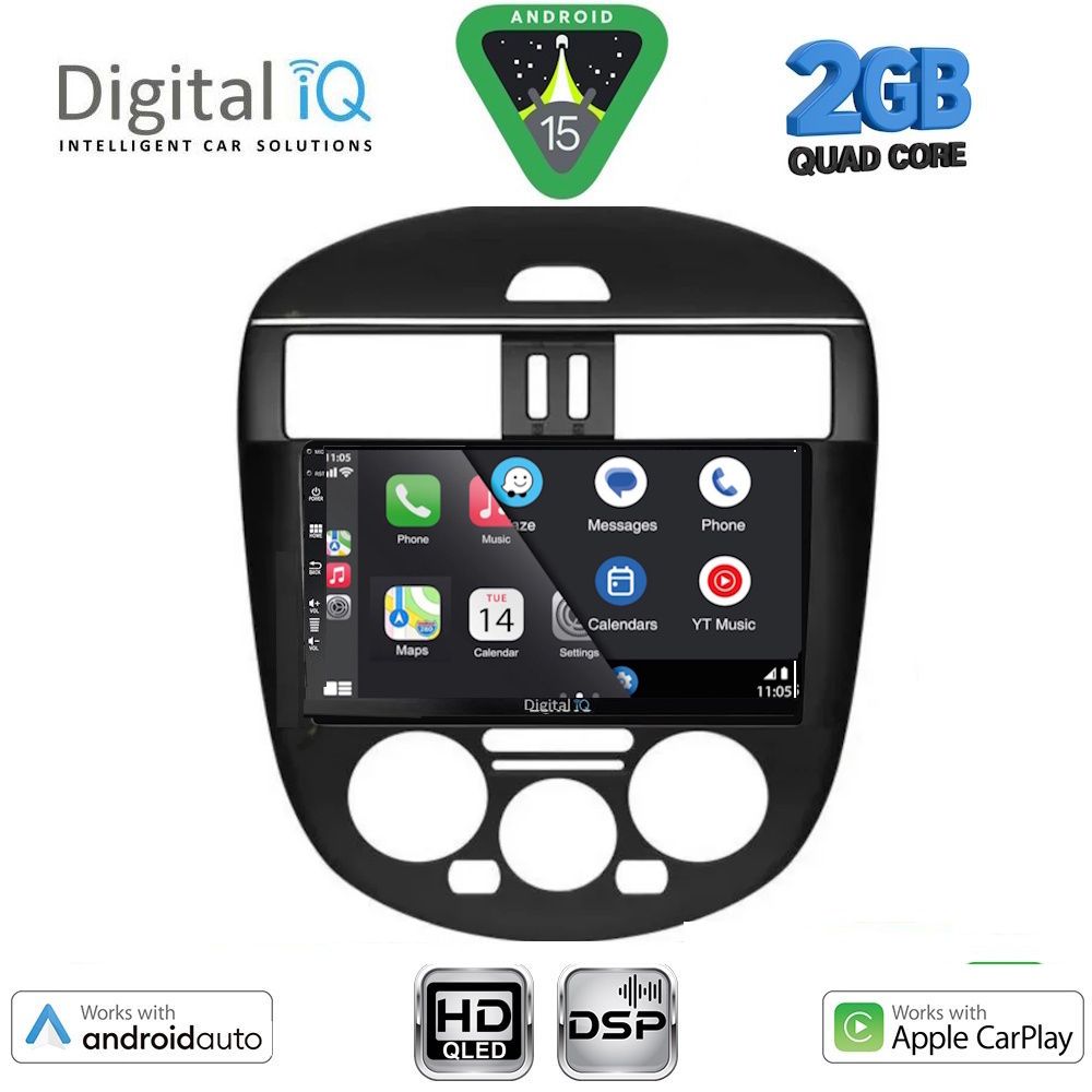 DIGITAL IQ BXC 3465B AC_CPAA (9inc) MULTIMEDIA TABLET for NISSAN TIIDA mod. 2013-2023 with A/C DIGITAL IQ BXC 3465B AC_CPAA (9inc) MULTIMEDIA TABLET for NISSAN TIIDA mod. 2013-2023 with A/C