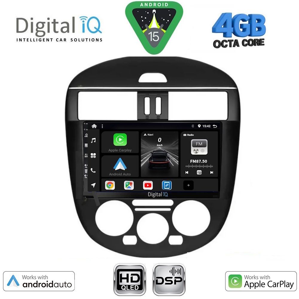 DIGITAL IQ BXF 16465B AC_CPAA (9inc) MULTIMEDIA TABLET for NISSAN TIIDA mod. 2013-2023 with A/C DIGITAL IQ BXF 16465B AC_CPAA (9inc) MULTIMEDIA TABLET for NISSAN TIIDA mod. 2013-2023 with A/C