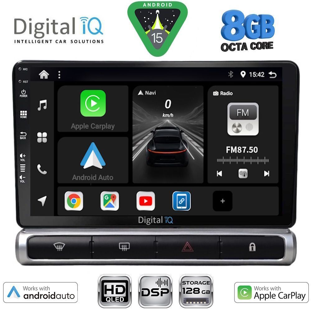 DIGITAL IQ BXF 18093H_CPAA (9inc) MULTIMEDIA TABLET for CITROEN C3 - DS3 mod. 2016-2024 High Version DIGITAL IQ BXF 18093H_CPAA (9inc) MULTIMEDIA TABLET for CITROEN C3 - DS3 mod. 2016-2024 High Version