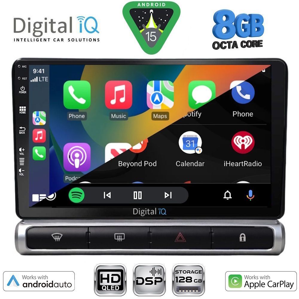 DIGITAL IQ BXF 18093H_CPAA (9inc) MULTIMEDIA TABLET for CITROEN C3 - DS3 mod. 2016-2024 High Version DIGITAL IQ BXF 18093H_CPAA (9inc) MULTIMEDIA TABLET for CITROEN C3 - DS3 mod. 2016-2024 High Version