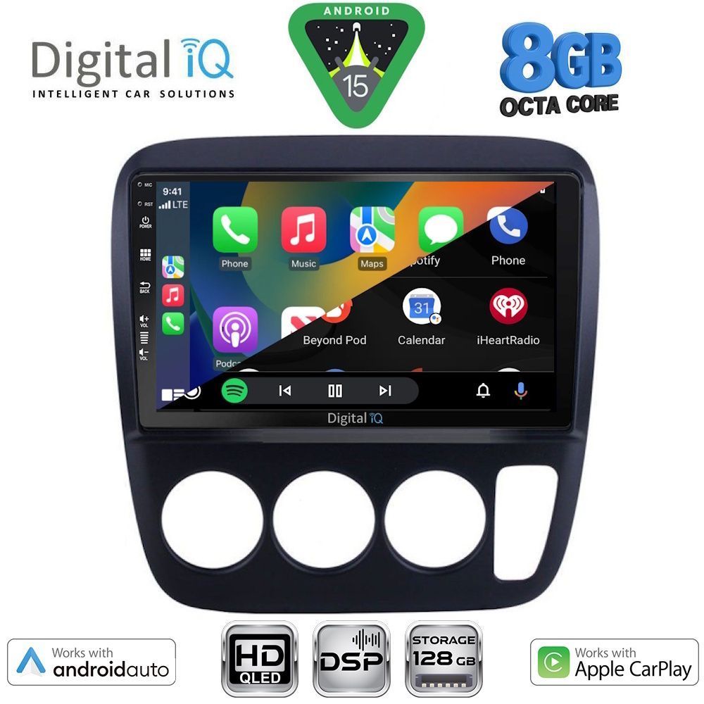 DIGITAL IQ BXF 18196_CPAA A/C (9inc) MULTIMEDIA TABLET for HONDA CRV mod. 1996-2006 DIGITAL IQ BXF 18196_CPAA A/C (9inc) MULTIMEDIA TABLET for HONDA CRV mod. 1996-2006