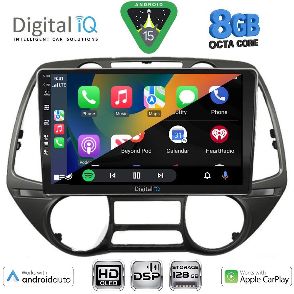DIGITAL IQ BXF 18226_CPAA (9inc) MULTIMEDIA TABLET for HYUNDAI i20 mod. 2008-2014 DIGITAL IQ BXF 18226_CPAA (9inc) MULTIMEDIA TABLET for HYUNDAI i20 mod. 2008-2014