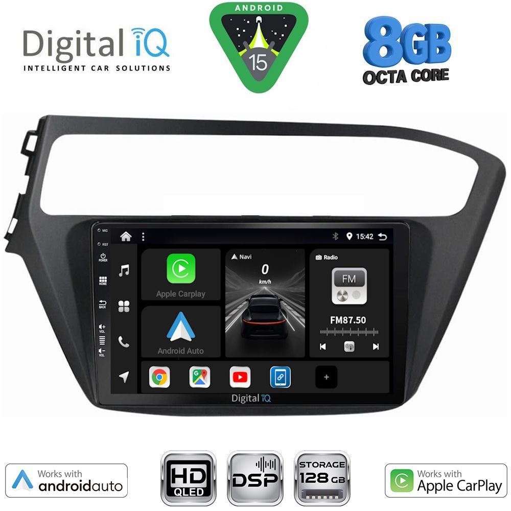 DIGITAL IQ BXF 18230_CPAA (9inc) MULTIMEDIA TABLET for HYUNDAI i20 mod. 2018-2021 DIGITAL IQ BXF 18230_CPAA (9inc) MULTIMEDIA TABLET for HYUNDAI i20 mod. 2018-2021
