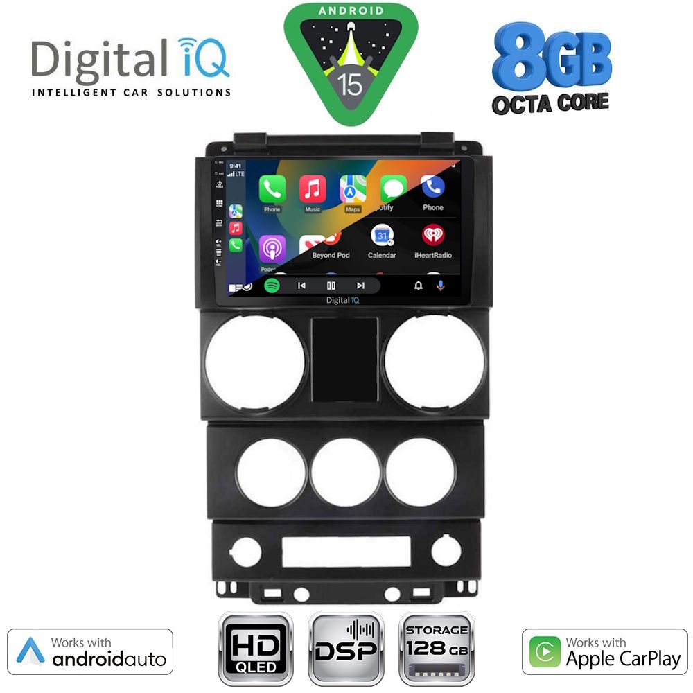 DIGITAL IQ BXF 18292_CPAA (9inc) MULTIMEDIA TABLET for JEEP WRANGLER mod. 2006-2011 DIGITAL IQ BXF 18292_CPAA (9inc) MULTIMEDIA TABLET for JEEP WRANGLER mod. 2006-2011