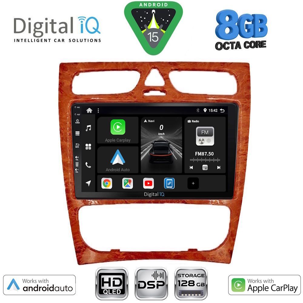 DIGITAL IQ BXF 18402CH_CPAA (9inc) MULTIMEDIA TABLET for MERCEDES C (W203) mod. 1999-2004 DIGITAL IQ BXF 18402CH_CPAA (9inc) MULTIMEDIA TABLET for MERCEDES C (W203) mod. 1999-2004