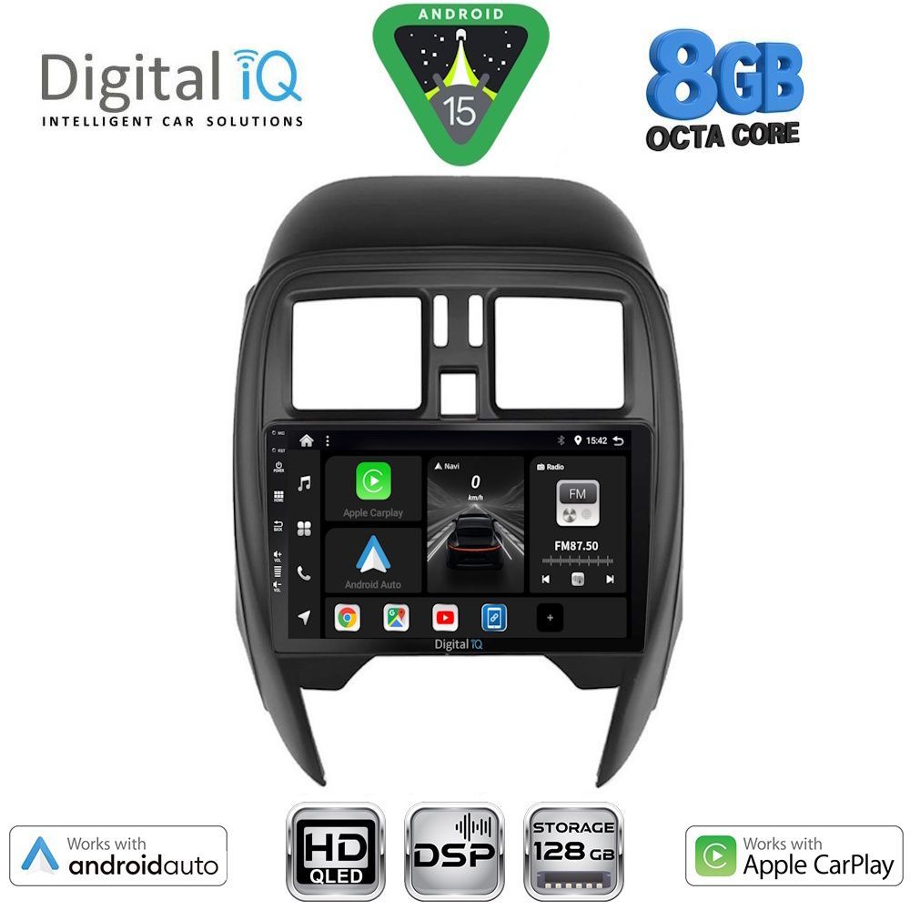 DIGITAL IQ BXF 18451_CPAA (SQUARE) (9inc) MULTIMEDIA TABLET for NISSAN MICRA mod. 2014-2017 DIGITAL IQ BXF 18451_CPAA (SQUARE) (9inc) MULTIMEDIA TABLET for NISSAN MICRA mod. 2014-2017