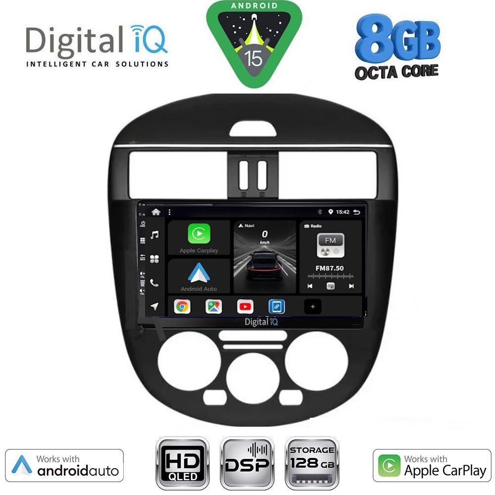 DIGITAL IQ BXF 18465B AC_CPAA (9inc) MULTIMEDIA TABLET for NISSAN TIIDA mod. 2013-2023 with A/C DIGITAL IQ BXF 18465B AC_CPAA (9inc) MULTIMEDIA TABLET for NISSAN TIIDA mod. 2013-2023 with A/C
