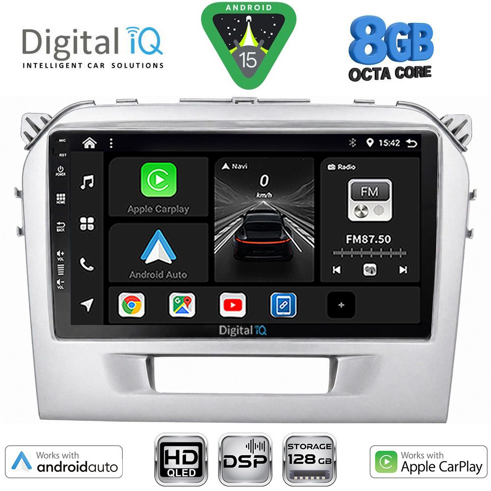 DIGITAL IQ BXF 18697SL_CPAA (9inc) MULTIMEDIA TABLET for SUZUKI VITARA mod. 2016-2025 (SILVER) DIGITAL IQ BXF 18697SL_CPAA (9inc) MULTIMEDIA TABLET for SUZUKI VITARA mod. 2016-2025 (SILVER)