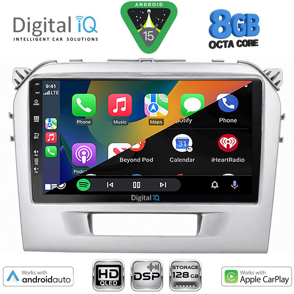 DIGITAL IQ BXF 18697SL_CPAA (9inc) MULTIMEDIA TABLET for SUZUKI VITARA mod. 2016-2025 (SILVER) DIGITAL IQ BXF 18697SL_CPAA (9inc) MULTIMEDIA TABLET for SUZUKI VITARA mod. 2016-2025 (SILVER)
