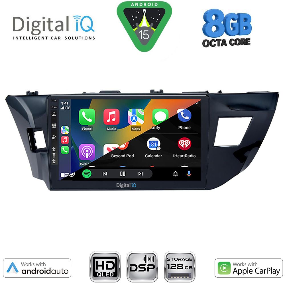 DIGITAL IQ BXF 18714MD_CPAA (10inc) MULTIMEDIA TABLET for TOYOTA COROLLA mod. 2013-2016 DIGITAL IQ BXF 18714MD_CPAA (10inc) MULTIMEDIA TABLET for TOYOTA COROLLA mod. 2013-2016