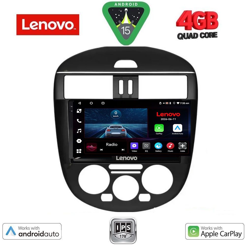 LENOVO LVE 8465B AC_CPAA (9inc) MULTIMEDIA TABLET for NISSAN TIIDA mod. 2013-2023 with A/C LENOVO LVE 8465B AC_CPAA (9inc) MULTIMEDIA TABLET for NISSAN TIIDA mod. 2013-2023 with A/C