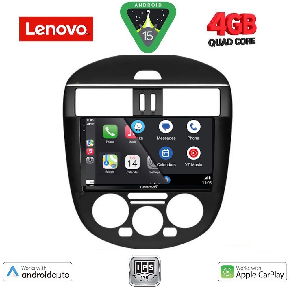 LENOVO LVE 8465B AC_CPAA (9inc) MULTIMEDIA TABLET for NISSAN TIIDA mod. 2013-2023 with A/C LENOVO LVE 8465B AC_CPAA (9inc) MULTIMEDIA TABLET for NISSAN TIIDA mod. 2013-2023 with A/C