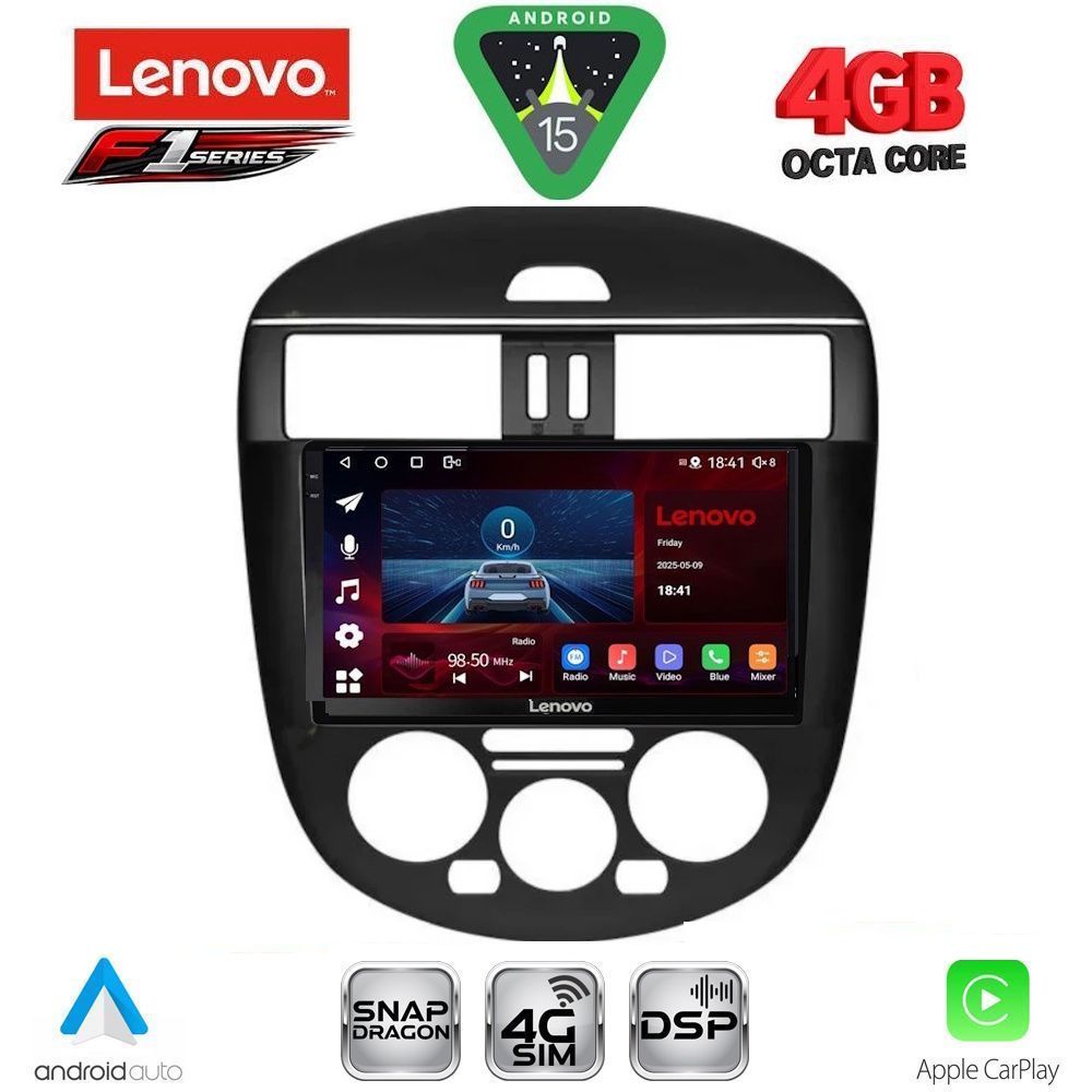 LENOVO SSQ 9465B AC_CPA (9inc) MULTIMEDIA TABLET for NISSAN TIIDA mod. 2013-2023 with A/C LENOVO SSQ 9465B AC_CPA (9inc) MULTIMEDIA TABLET for NISSAN TIIDA mod. 2013-2023 with A/C