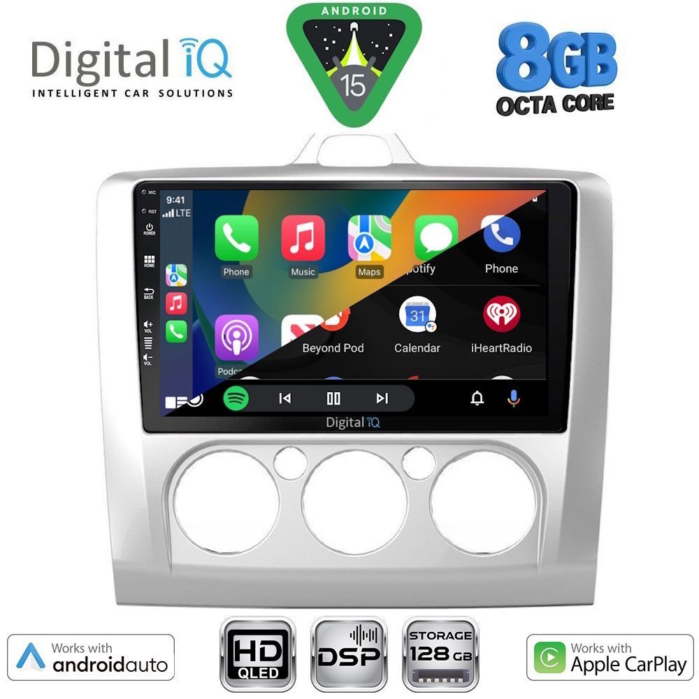 DIGITAL IQ BXF 18156SL_CPAA A/C (9inc) MULTIMEDIA TABLET for FORD FOCUS mod. 2005-2012 (SILVER) DIGITAL IQ BXF 18156SL_CPAA A/C (9inc) MULTIMEDIA TABLET for FORD FOCUS mod. 2005-2012 (SILVER)
