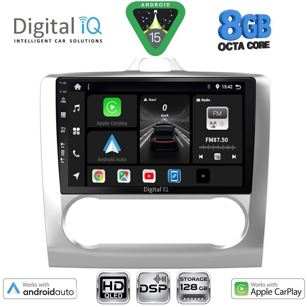 DIGITAL IQ BXF 18156SL_CPAA CLIMA (9inc) MULTIMEDIA TABLET for FORD FOCUS mod. 2005-2012 (SILVER) DIGITAL IQ BXF 18156SL_CPAA CLIMA (9inc) MULTIMEDIA TABLET for FORD FOCUS mod. 2005-2012 (SILVER)