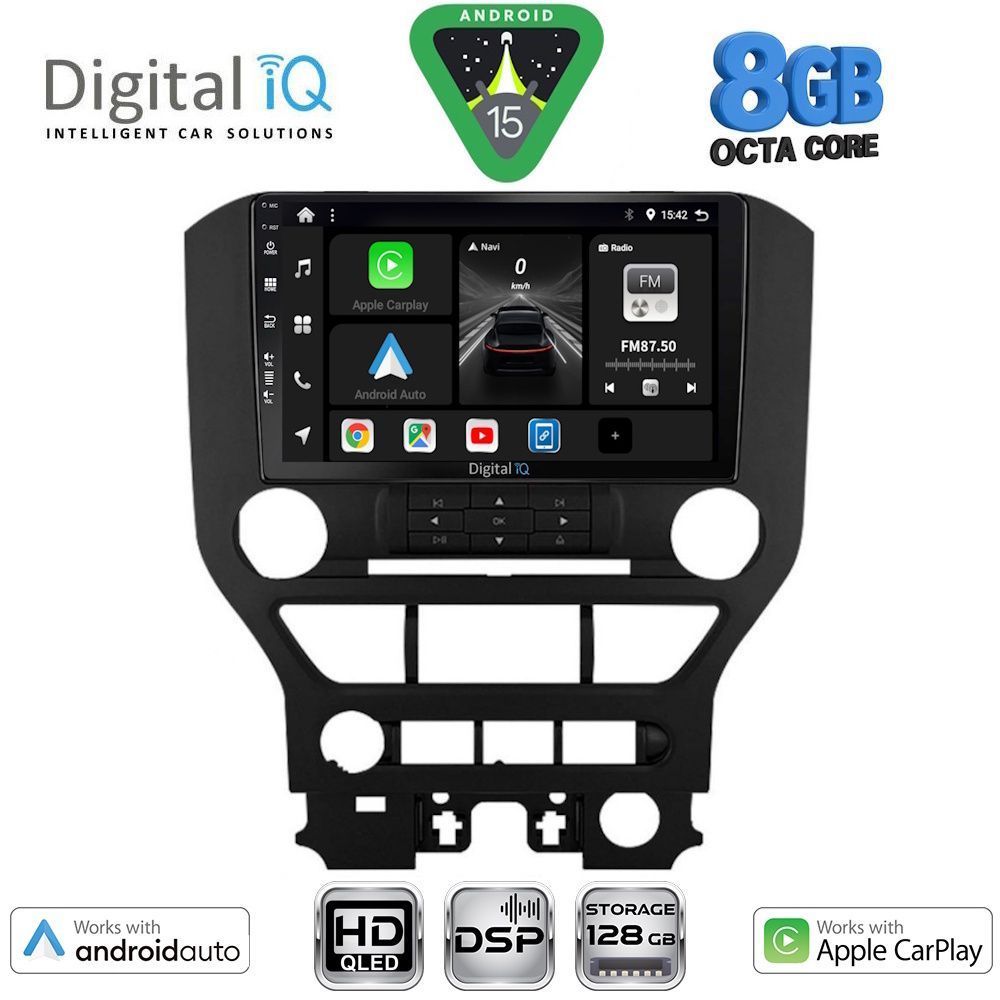 DIGITAL IQ BXF 18166_CPAA 3BUT (9inc) MULTIMEDIA TABLET for FORD MUSTANG mod. 2015-2020 DIGITAL IQ BXF 18166_CPAA 3BUT (9inc) MULTIMEDIA TABLET for FORD MUSTANG mod. 2015-2020