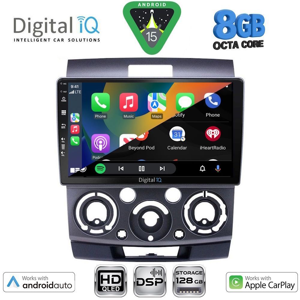 DIGITAL IQ BXF 18170_CPAA (9inc) MULTIMEDIA TABLET for FORD RANGER | MAZDA BT50 mod. 2006-2011 DIGITAL IQ BXF 18170_CPAA (9inc) MULTIMEDIA TABLET for FORD RANGER | MAZDA BT50 mod. 2006-2011