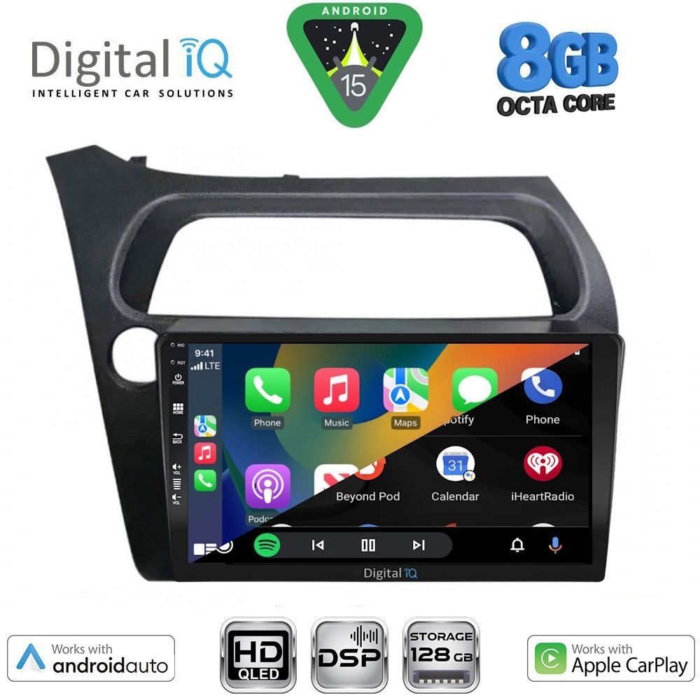 DIGITAL IQ BXF 18189_CPAA (9inc) MULTIMEDIA TABLET for HONDA CIVIC 3D-5D mod. 2006-2012 DIGITAL IQ BXF 18189_CPAA (9inc) MULTIMEDIA TABLET for HONDA CIVIC 3D-5D mod. 2006-2012