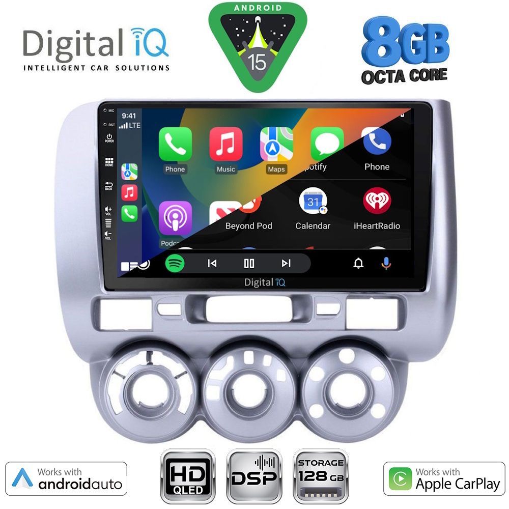 DIGITAL IQ BXF 18210_CPAA A/C (9inc) MULTIMEDIA TABLET for HONDA JAZZ mod. 2002-2008 DIGITAL IQ BXF 18210_CPAA A/C (9inc) MULTIMEDIA TABLET for HONDA JAZZ mod. 2002-2008