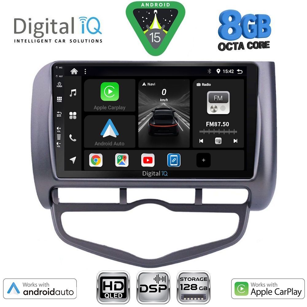 DIGITAL IQ BXF 18210_CPAA CLIMA (9inc) MULTIMEDIA TABLET for HONDA JAZZ mod. 2002-2008 DIGITAL IQ BXF 18210_CPAA CLIMA (9inc) MULTIMEDIA TABLET for HONDA JAZZ mod. 2002-2008