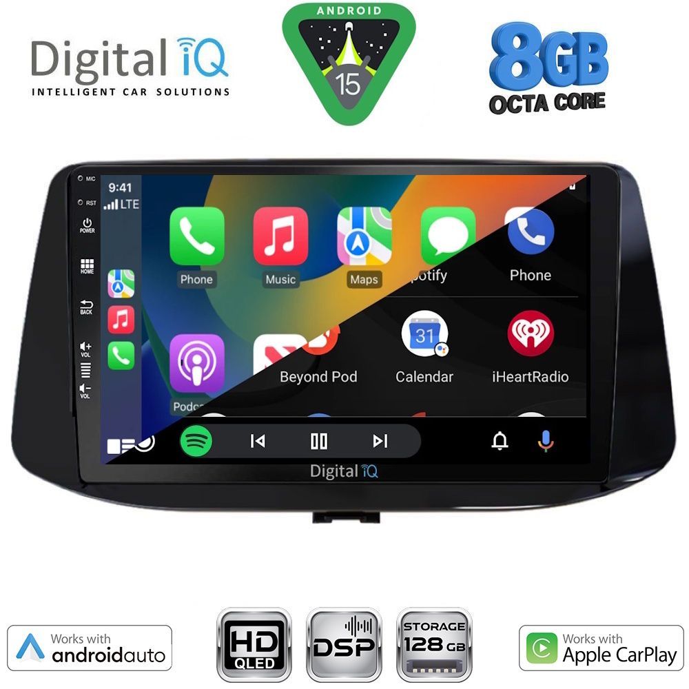 DIGITAL IQ BXF 18233_CPAA (9inc) MULTIMEDIA TABLET for HYUNDAI i30 mod. 2018-2025 DIGITAL IQ BXF 18233_CPAA (9inc) MULTIMEDIA TABLET for HYUNDAI i30 mod. 2018-2025