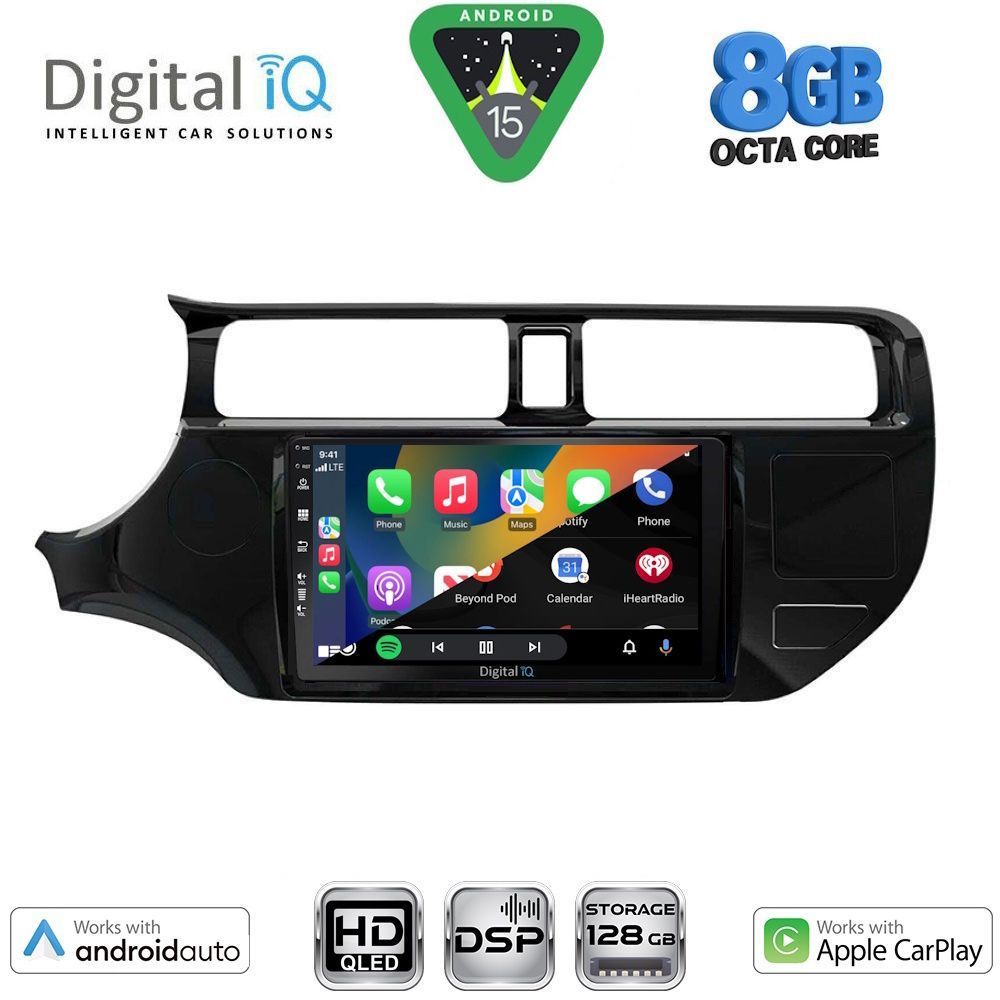 DIGITAL IQ BXF 18314_CPAA (9inc) MULTIMEDIA TABLET for KIA RIO mod. 2012-2015 DIGITAL IQ BXF 18314_CPAA (9inc) MULTIMEDIA TABLET for KIA RIO mod. 2012-2015