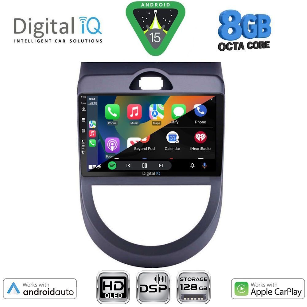 DIGITAL IQ BXF 18320_CPAA (9inc) MULTIMEDIA TABLET for KIA SOUL mod. 2008-2013 DIGITAL IQ BXF 18320_CPAA (9inc) MULTIMEDIA TABLET for KIA SOUL mod. 2008-2013