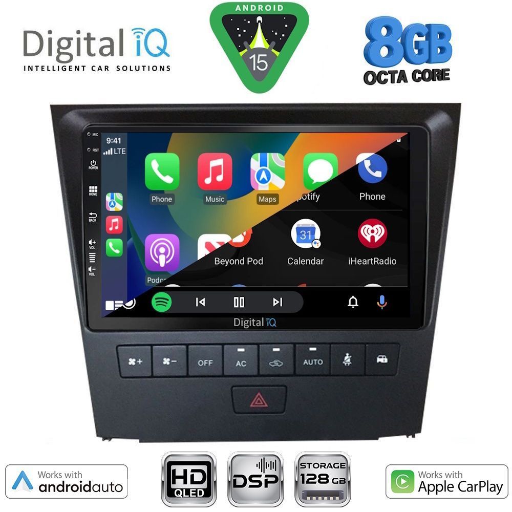 DIGITAL IQ BXF 18341_CPAA (9inc) MULTIMEDIA TABLET for LEXUS GS mod. 2004-2011 DIGITAL IQ BXF 18341_CPAA (9inc) MULTIMEDIA TABLET for LEXUS GS mod. 2004-2011