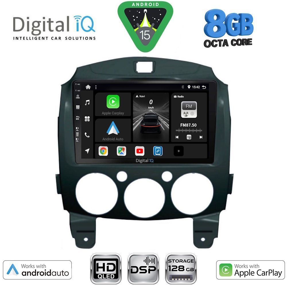 DIGITAL IQ BXF 18361_CPAA (9inc) MULTIMEDIA TABLET for MAZDA 2 mod. 2007-2014 DIGITAL IQ BXF 18361_CPAA (9inc) MULTIMEDIA TABLET for MAZDA 2 mod. 2007-2014