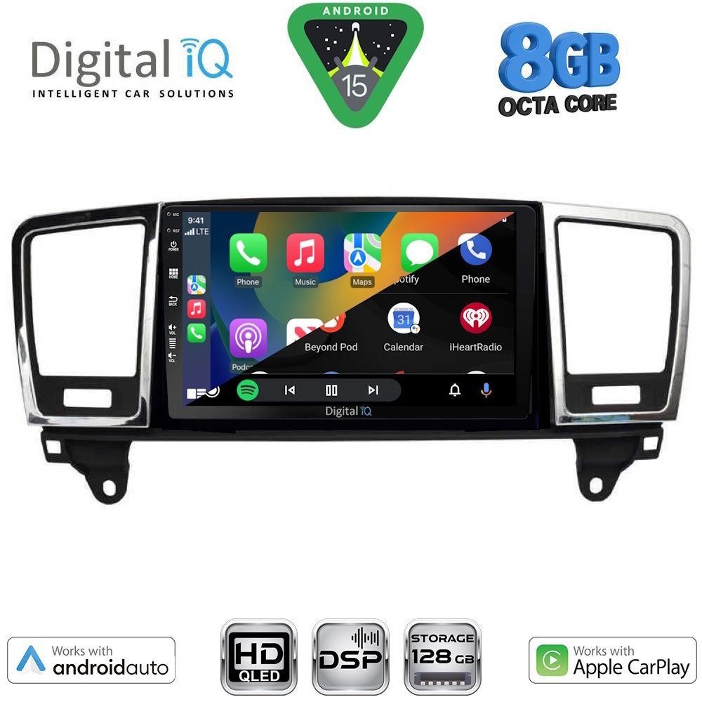 DIGITAL IQ BXF 18415_CPAA (9inc) MULTIMEDIA TABLET for MERCEDES ML (W166) – GL (X166) mod. 2011-2019 DIGITAL IQ BXF 18415_CPAA (9inc) MULTIMEDIA TABLET for MERCEDES ML (W166) – GL (X166) mod. 2011-2019