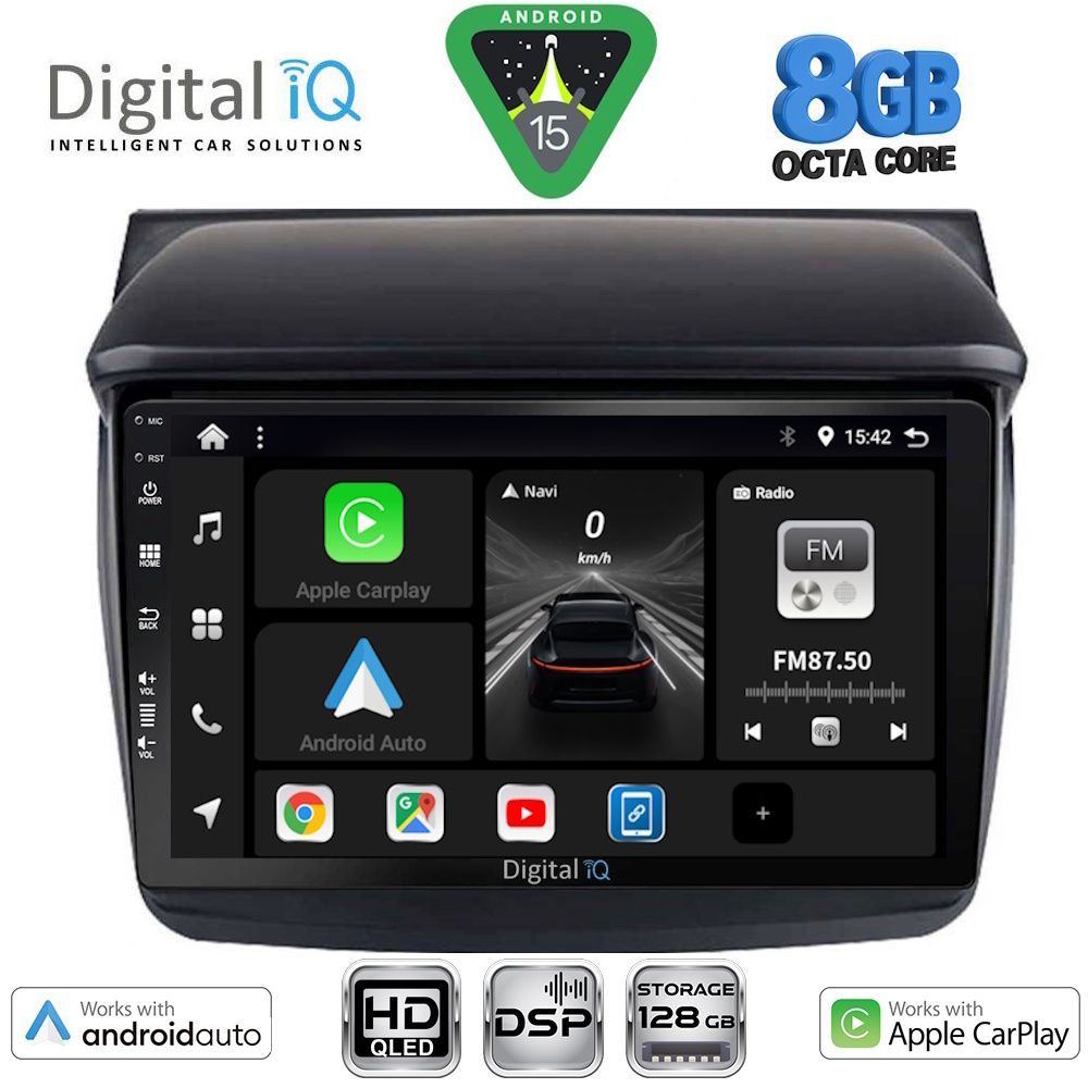 DIGITAL IQ BXF 18436_CPAA (9inc) MULTIMEDIA TABLET for MITSUBISHI L200 mod. 2006-2015 DIGITAL IQ BXF 18436_CPAA (9inc) MULTIMEDIA TABLET for MITSUBISHI L200 mod. 2006-2015