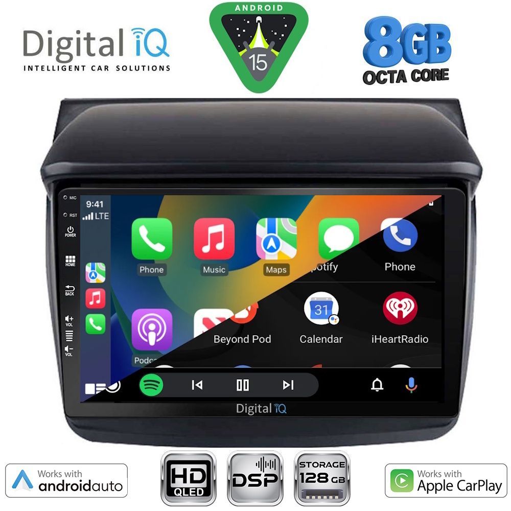 DIGITAL IQ BXF 18436_CPAA (9inc) MULTIMEDIA TABLET for MITSUBISHI L200 mod. 2006-2015 DIGITAL IQ BXF 18436_CPAA (9inc) MULTIMEDIA TABLET for MITSUBISHI L200 mod. 2006-2015