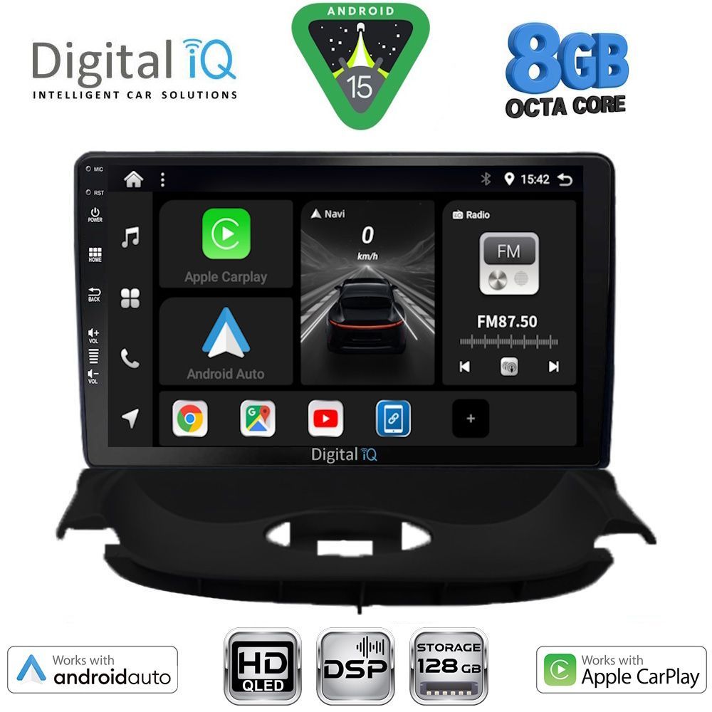 DIGITAL IQ BXF 18505_CPAA (9inc) MULTIMEDIA TABLET for PEUGEOT 206 mod. 1998-2006 DIGITAL IQ BXF 18505_CPAA (9inc) MULTIMEDIA TABLET for PEUGEOT 206 mod. 1998-2006