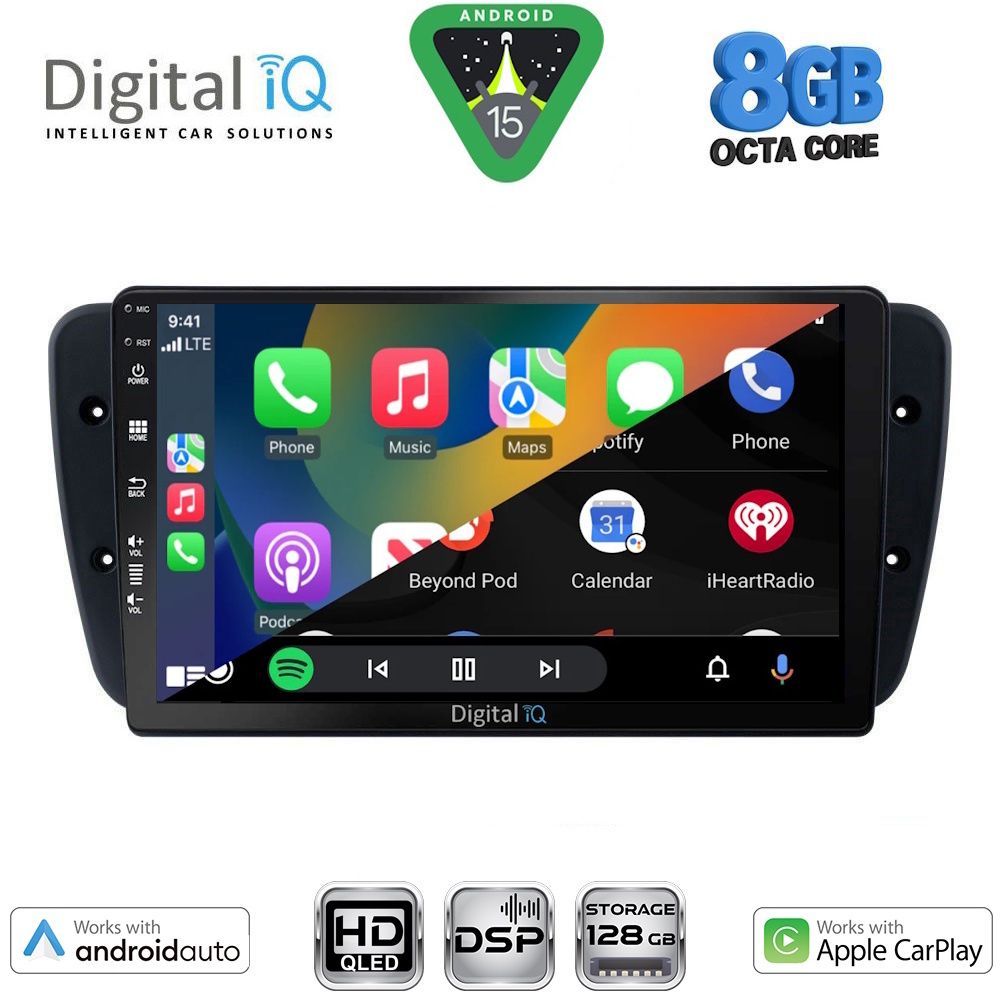 DIGITAL IQ BXF 18571_CPAA (9inc) MULTIMEDIA TABLET for SEAT IBIZA mod. 2008-2015 DIGITAL IQ BXF 18571_CPAA (9inc) MULTIMEDIA TABLET for SEAT IBIZA mod. 2008-2015