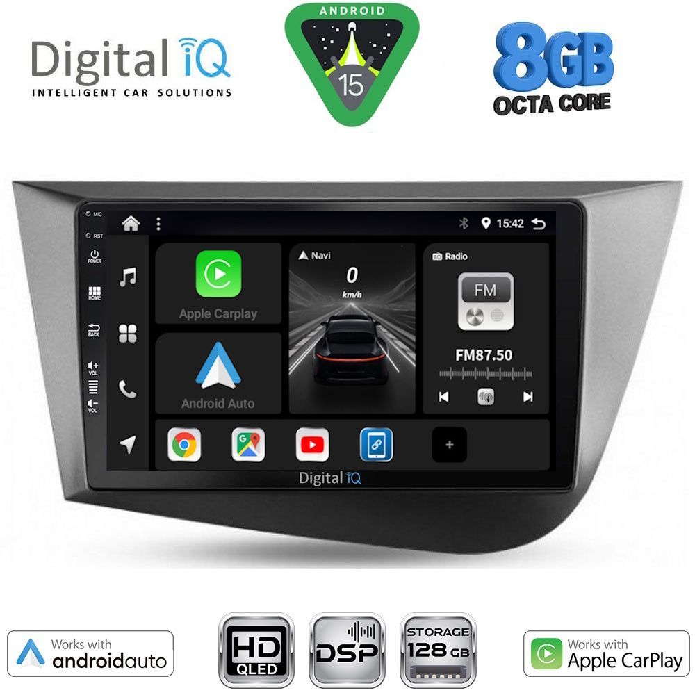 DIGITAL IQ BXF 18574_CPAA (9inc) MULTIMEDIA TABLET for SEAT LEON mod. 2005-2012 DIGITAL IQ BXF 18574_CPAA (9inc) MULTIMEDIA TABLET for SEAT LEON mod. 2005-2012