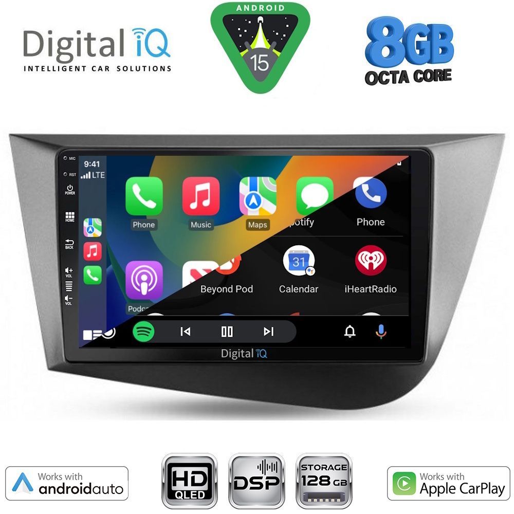 DIGITAL IQ BXF 18574_CPAA (9inc) MULTIMEDIA TABLET for SEAT LEON mod. 2005-2012 DIGITAL IQ BXF 18574_CPAA (9inc) MULTIMEDIA TABLET for SEAT LEON mod. 2005-2012