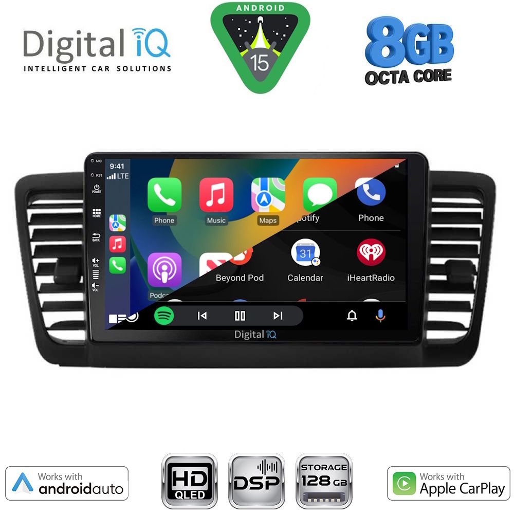 DIGITAL IQ BXF 18665_CPAA (9inc) MULTIMEDIA TABLET for SUBARU LEGACY - OUTBACK mod. 2002-2008 DIGITAL IQ BXF 18665_CPAA (9inc) MULTIMEDIA TABLET for SUBARU LEGACY - OUTBACK mod. 2002-2008