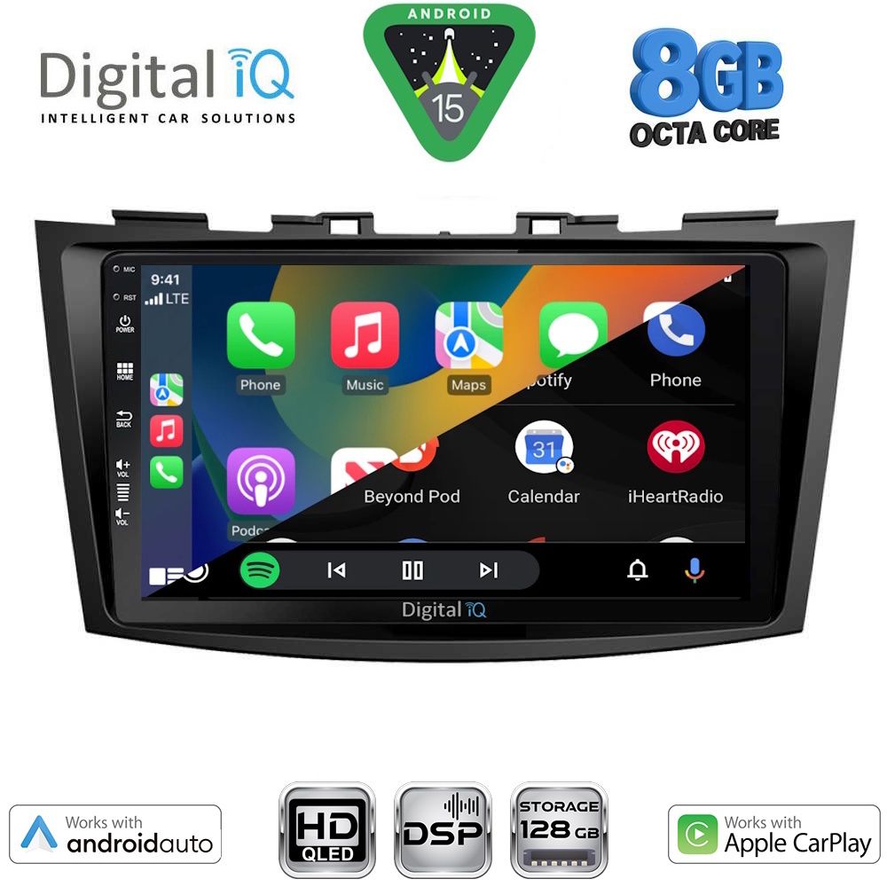DIGITAL IQ BXF 18685_CPAA (9inc) MULTIMEDIA TABLET for SUZUKI SWIFT mod. 2011-2016 DIGITAL IQ BXF 18685_CPAA (9inc) MULTIMEDIA TABLET for SUZUKI SWIFT mod. 2011-2016