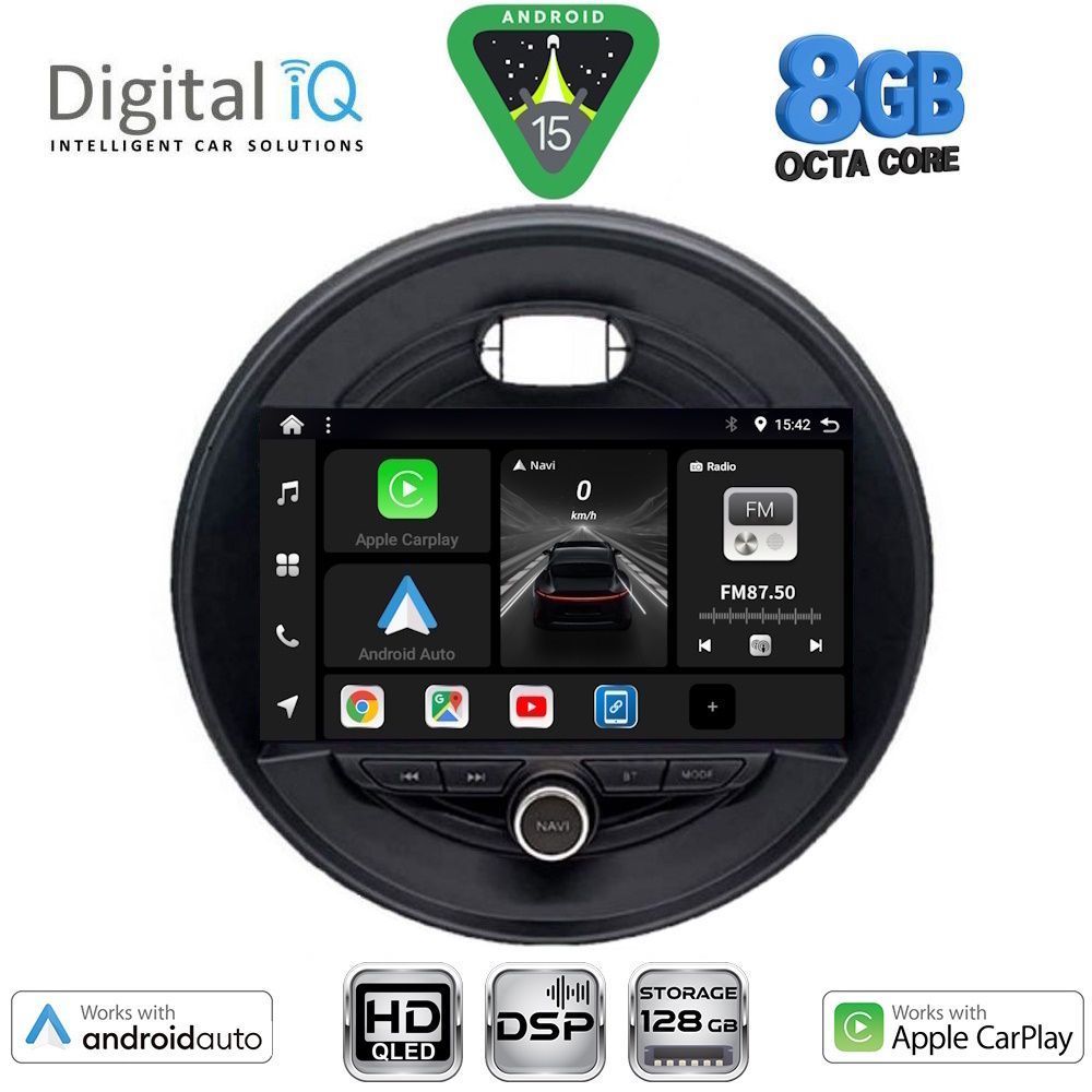 DIGITAL IQ BXF 18066_CPAA (9inc) MULTIMEDIA TABLET for MINI COOPER (F55-56-F57) mod. 2015-2024 - CLUBMAN (F54) mod. 2015-2024 - ROADSTER (F59) mod. 2014-2024 - COUNTRYMAN (F60) mod. 2016-2024 DIGITAL IQ BXF 18066_CPAA (9inc) MULTIMEDIA TABLET for MINI COOPER (F55-56-F57) mod. 2015-2024 - CLUBMAN (F54) mod. 2015-2024 - ROADSTER (F59) mod. 2014-2024 - COUNTRYMAN (F60) mod. 2016-2024