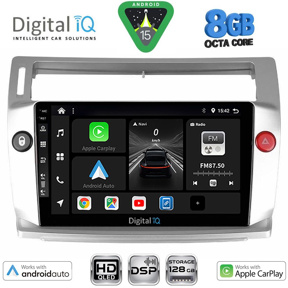 DIGITAL IQ BXF 18084SL_CPAA (9inc) MULTIMEDIA TABLET for CITROEN C4 mod. 2004-2011 (SILVER) DIGITAL IQ BXF 18084SL_CPAA (9inc) MULTIMEDIA TABLET for CITROEN C4 mod. 2004-2011 (SILVER)