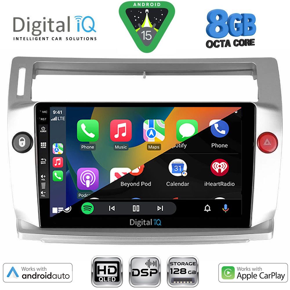 DIGITAL IQ BXF 18084SL_CPAA (9inc) MULTIMEDIA TABLET for CITROEN C4 mod. 2004-2011 (SILVER) DIGITAL IQ BXF 18084SL_CPAA (9inc) MULTIMEDIA TABLET for CITROEN C4 mod. 2004-2011 (SILVER)