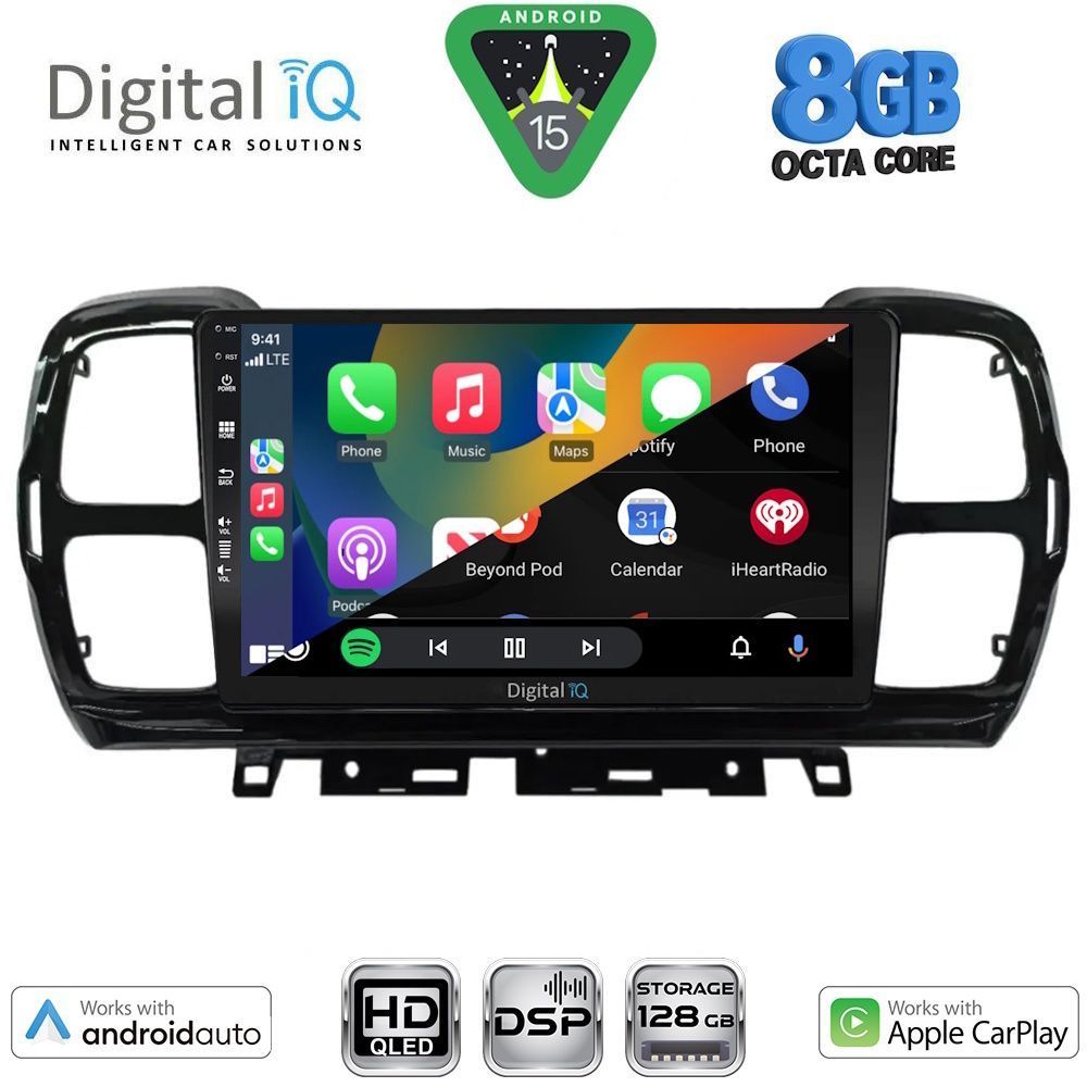 DIGITAL IQ BXF 18088_CPAA (9inc) MULTIMEDIA TABLET for CITROEN C5 AIRCROSS mod. 2017-2021 DIGITAL IQ BXF 18088_CPAA (9inc) MULTIMEDIA TABLET for CITROEN C5 AIRCROSS mod. 2017-2021