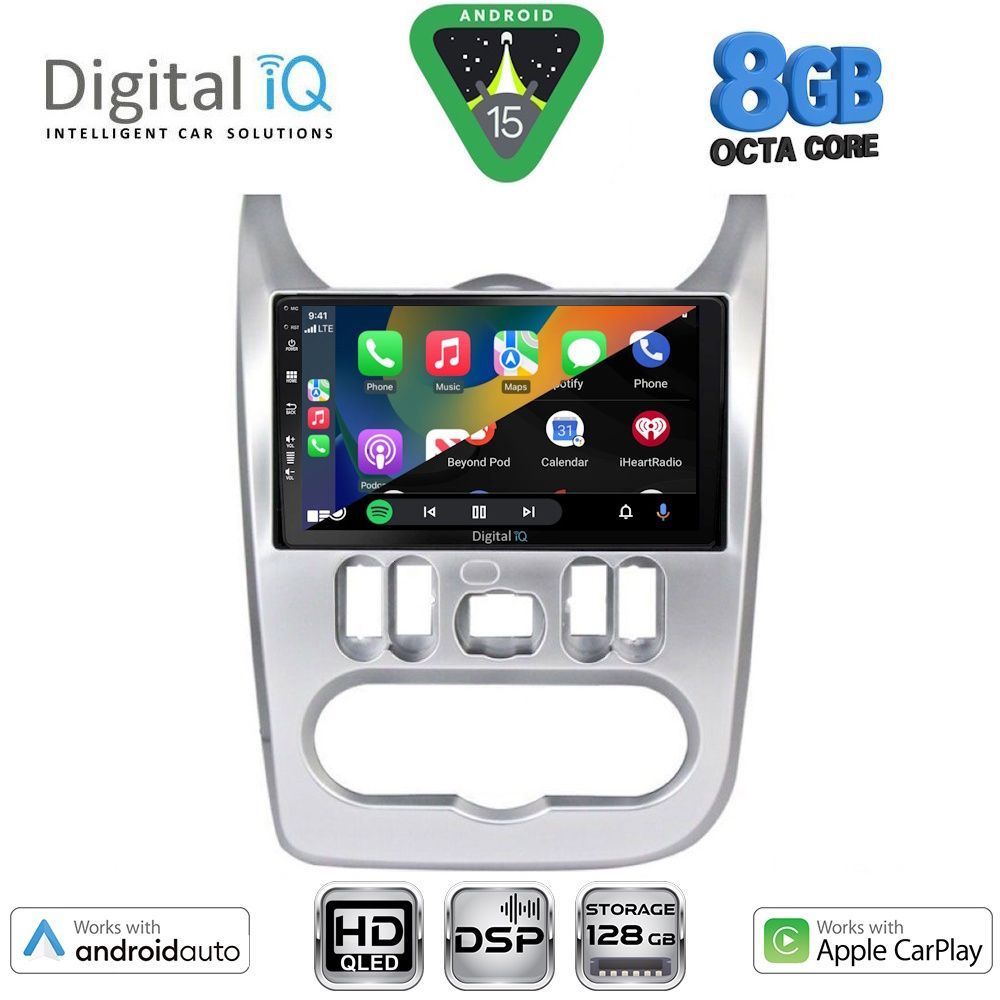 DIGITAL IQ BXF 18101SL_CPAA (9inc) MULTIMEDIA TABLET for DACIA DUSTER – LOGAN – SANDERO mod. 2006-2012 (SILVER) DIGITAL IQ BXF 18101SL_CPAA (9inc) MULTIMEDIA TABLET for DACIA DUSTER – LOGAN – SANDERO mod. 2006-2012 (SILVER)