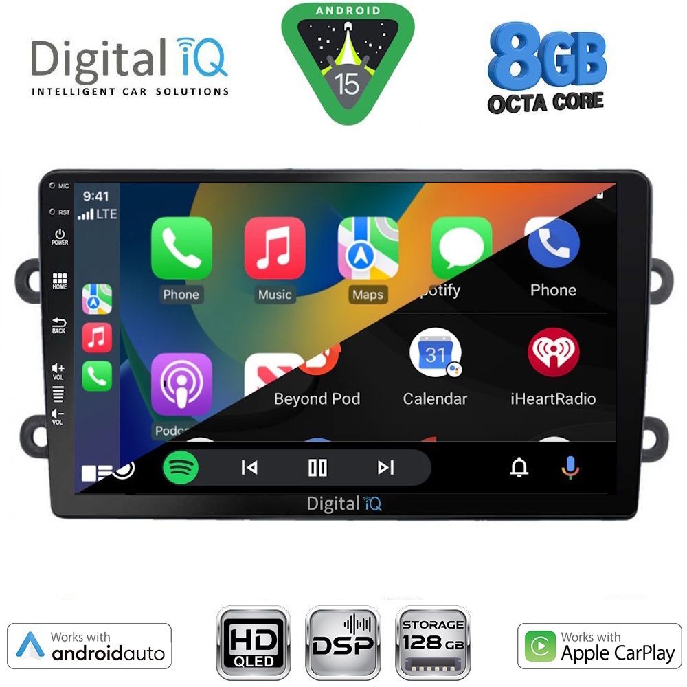DIGITAL IQ BXF 18102_CPAA (9inc) MULTIMEDIA TABLET for DACIA DUSTER mod. 2012-2019 DIGITAL IQ BXF 18102_CPAA (9inc) MULTIMEDIA TABLET for DACIA DUSTER mod. 2012-2019