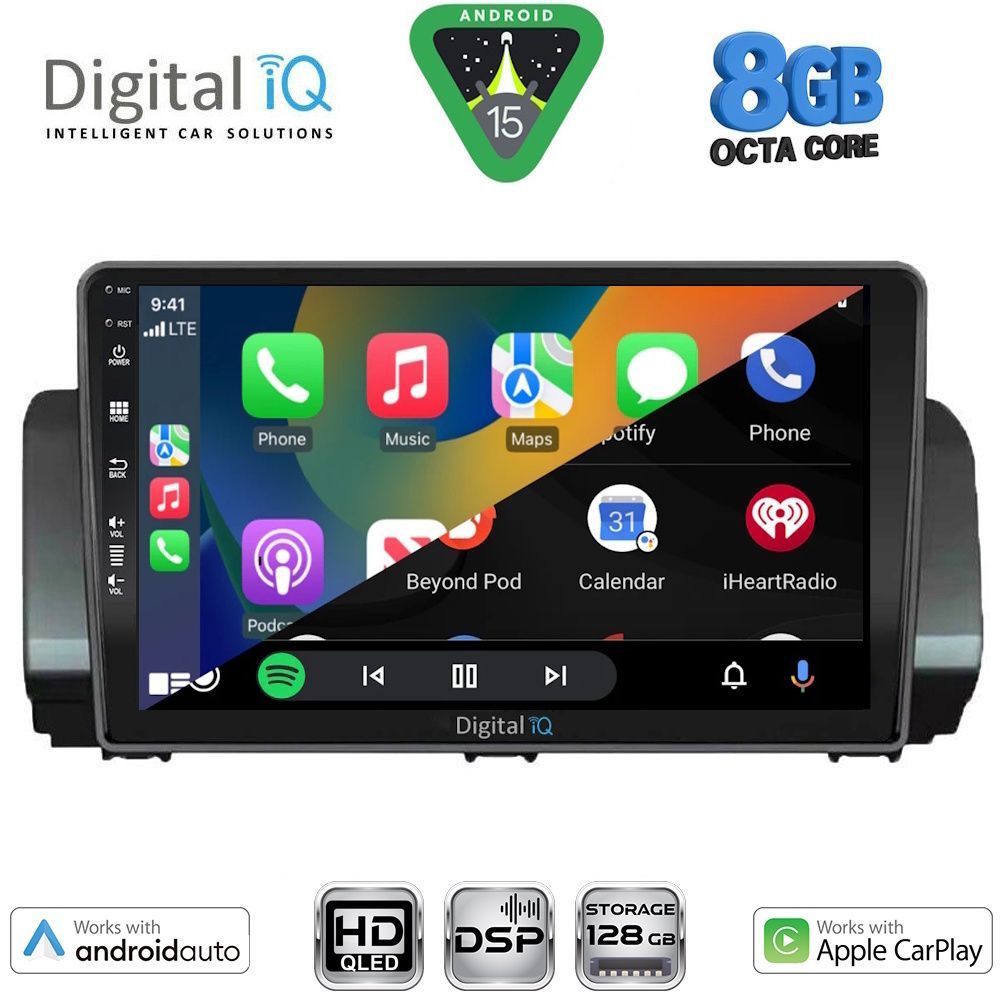 DIGITAL IQ BXF 18109_CPAA (10inc) MULTIMEDIA TABLET for DACIA LOGAN - SANDERO - JOGGER mod. 2020-2026 DIGITAL IQ BXF 18109_CPAA (10inc) MULTIMEDIA TABLET for DACIA LOGAN - SANDERO - JOGGER mod. 2020-2026