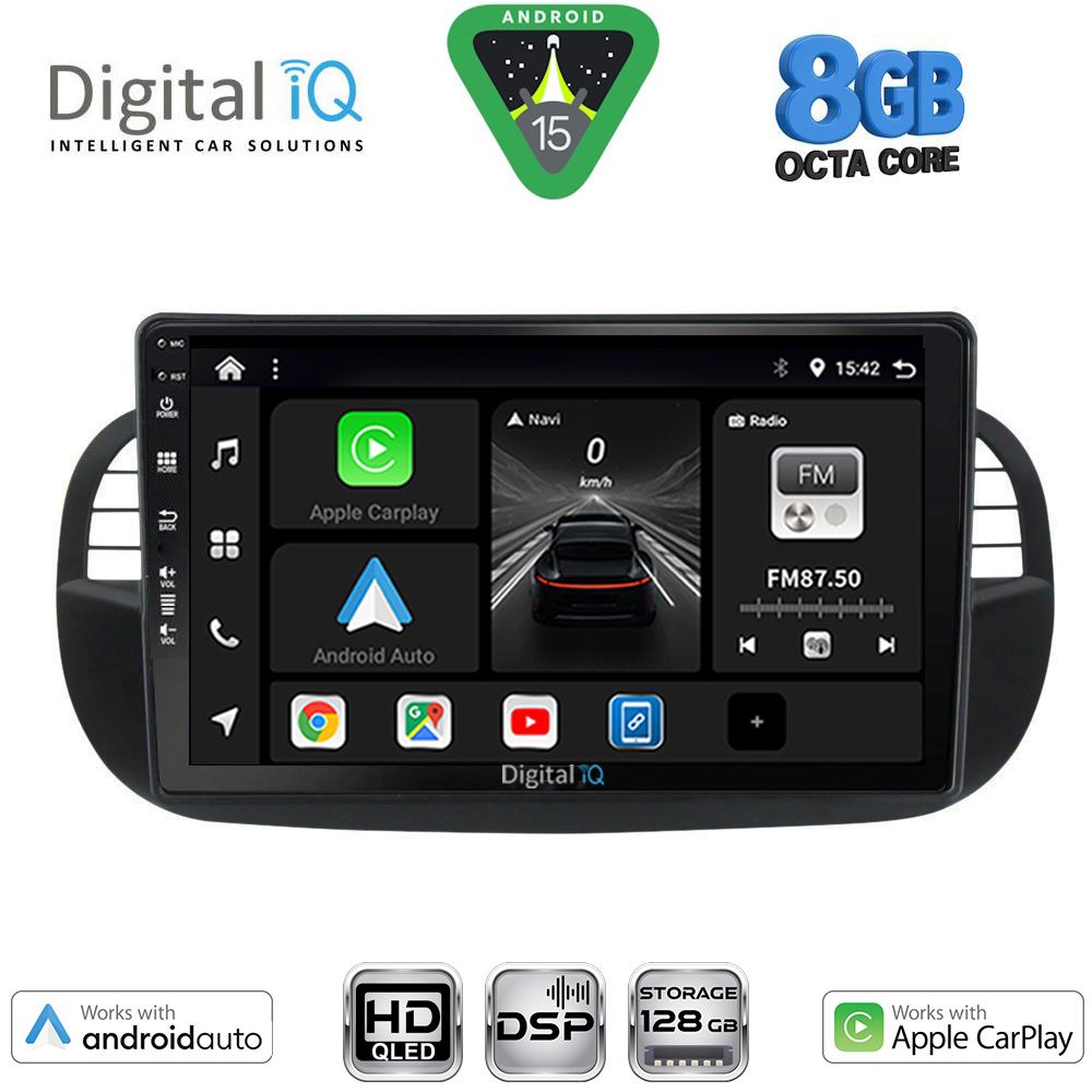 DIGITAL IQ BXF 18130BL_CPAA (9inc) MULTIMEDIA TABLET for FIAT 500 mod. 2007-2015 (BLACK) DIGITAL IQ BXF 18130BL_CPAA (9inc) MULTIMEDIA TABLET for FIAT 500 mod. 2007-2015 (BLACK)