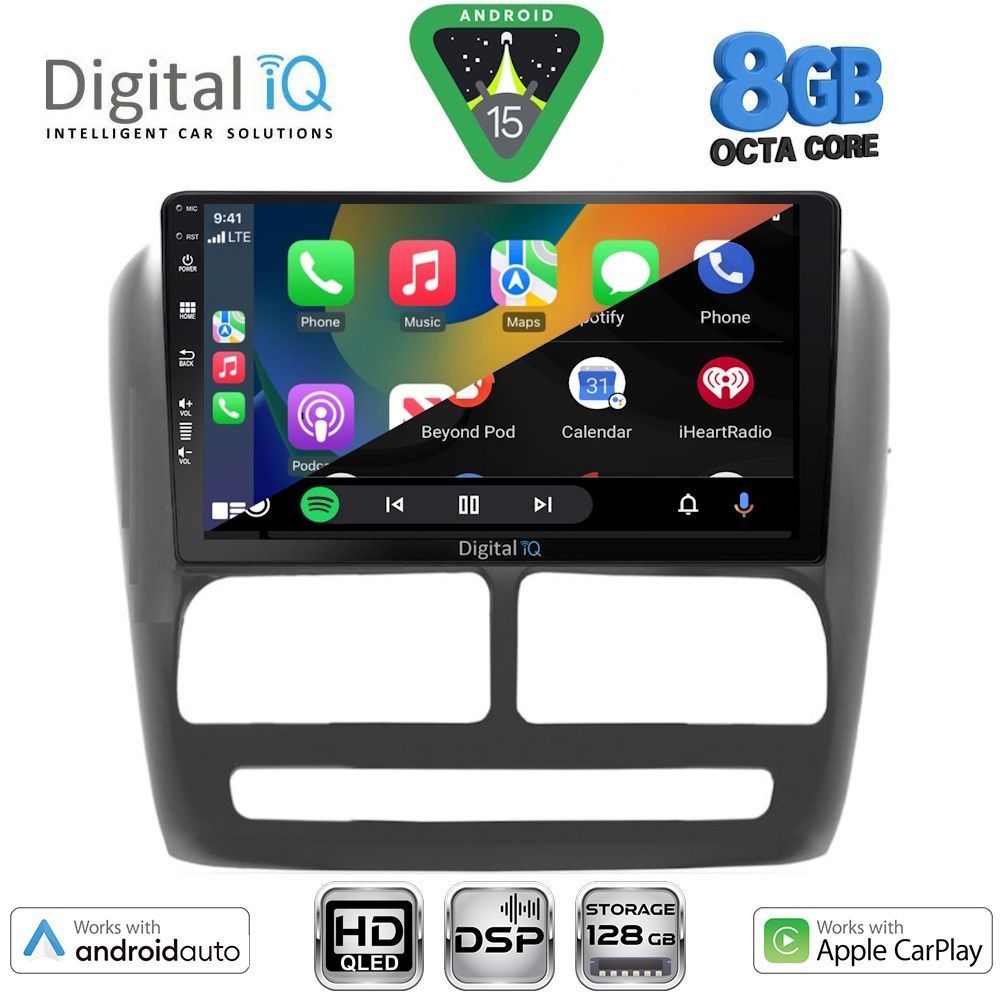 DIGITAL IQ BXF 18137_CPAA (9inc) MULTIMEDIA TABLET for FIAT DOBLO mod. 2010-2015 DIGITAL IQ BXF 18137_CPAA (9inc) MULTIMEDIA TABLET for FIAT DOBLO mod. 2010-2015