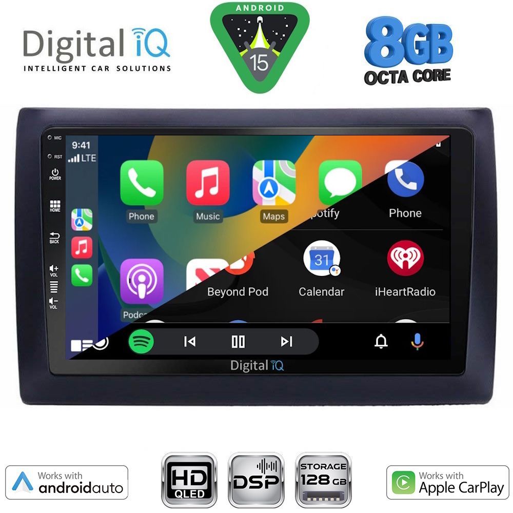 DIGITAL IQ BXF 18145_CPAA (9inc) MULTIMEDIA TABLET for FIAT STILO mod. 2001-2007 DIGITAL IQ BXF 18145_CPAA (9inc) MULTIMEDIA TABLET for FIAT STILO mod. 2001-2007